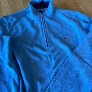 Men’s light blue Vineyard Vines cotton/cashmere sweater.